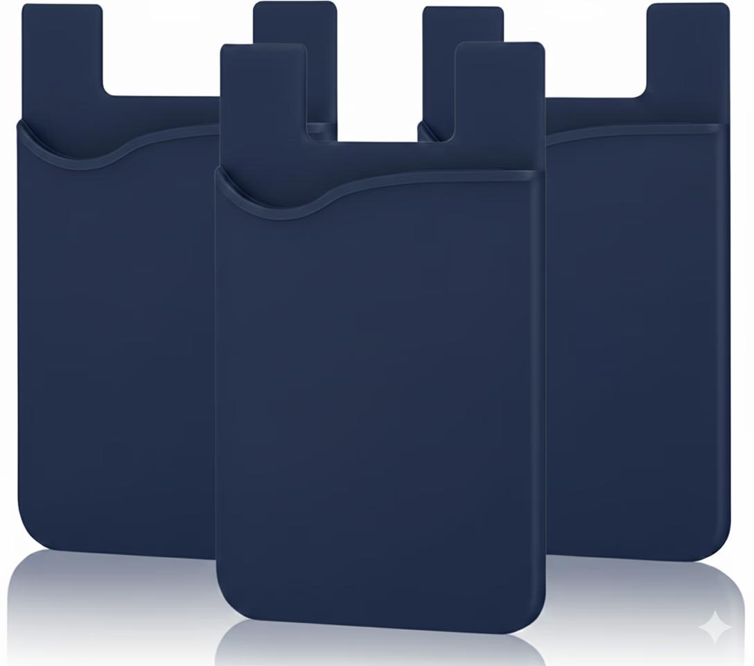 Silicone Card Holding Sticker - Navy Blue
