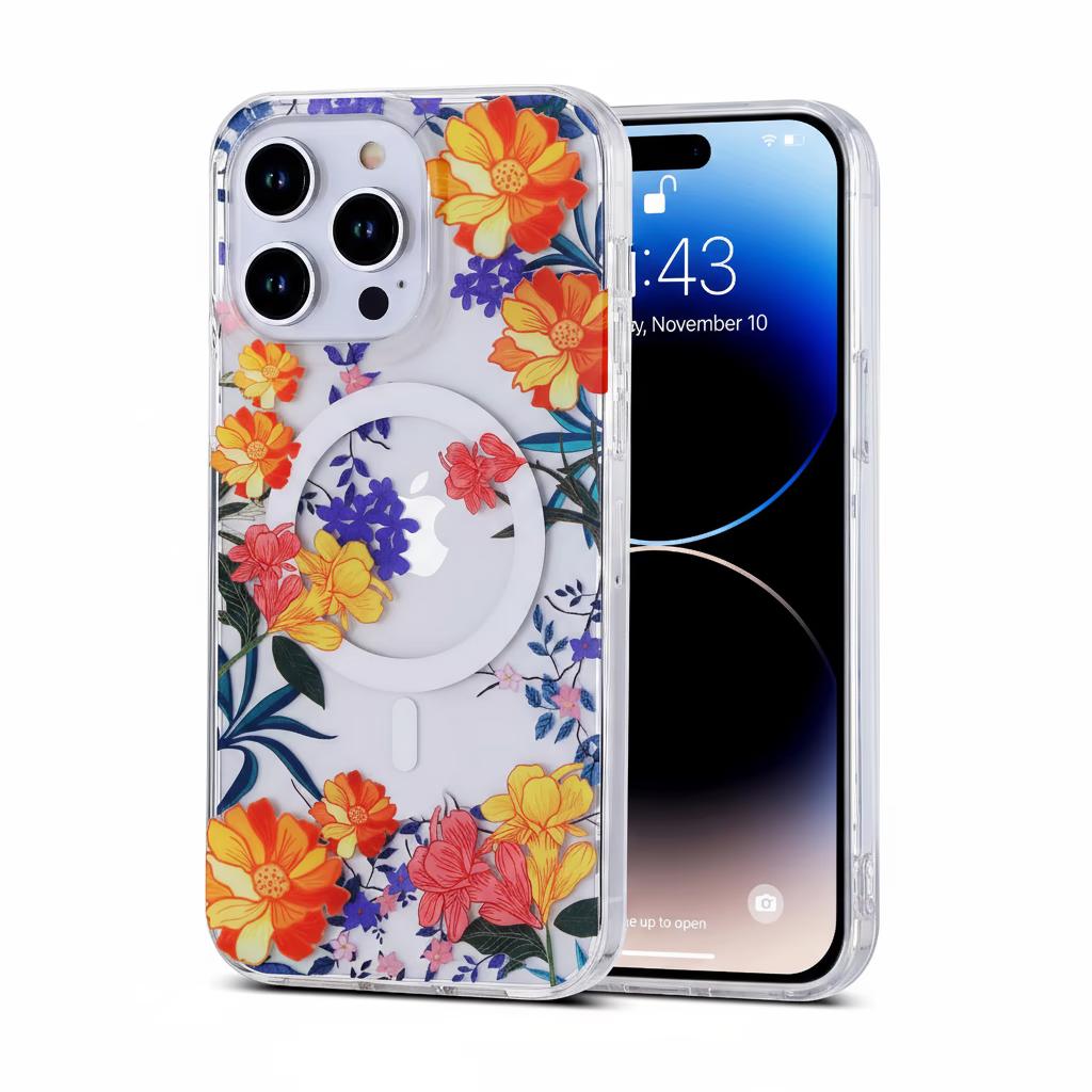 iPhone 15 Pro - Garden Case w/ MagSafe - Orange Blossom