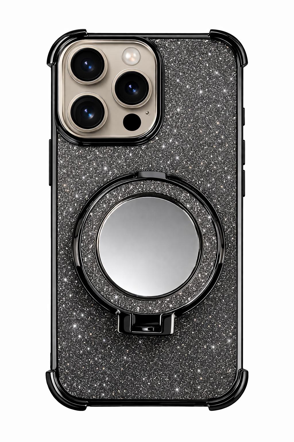 iPhone 15 Pro Max - Shimmer Mirror w/MagSafe - Black