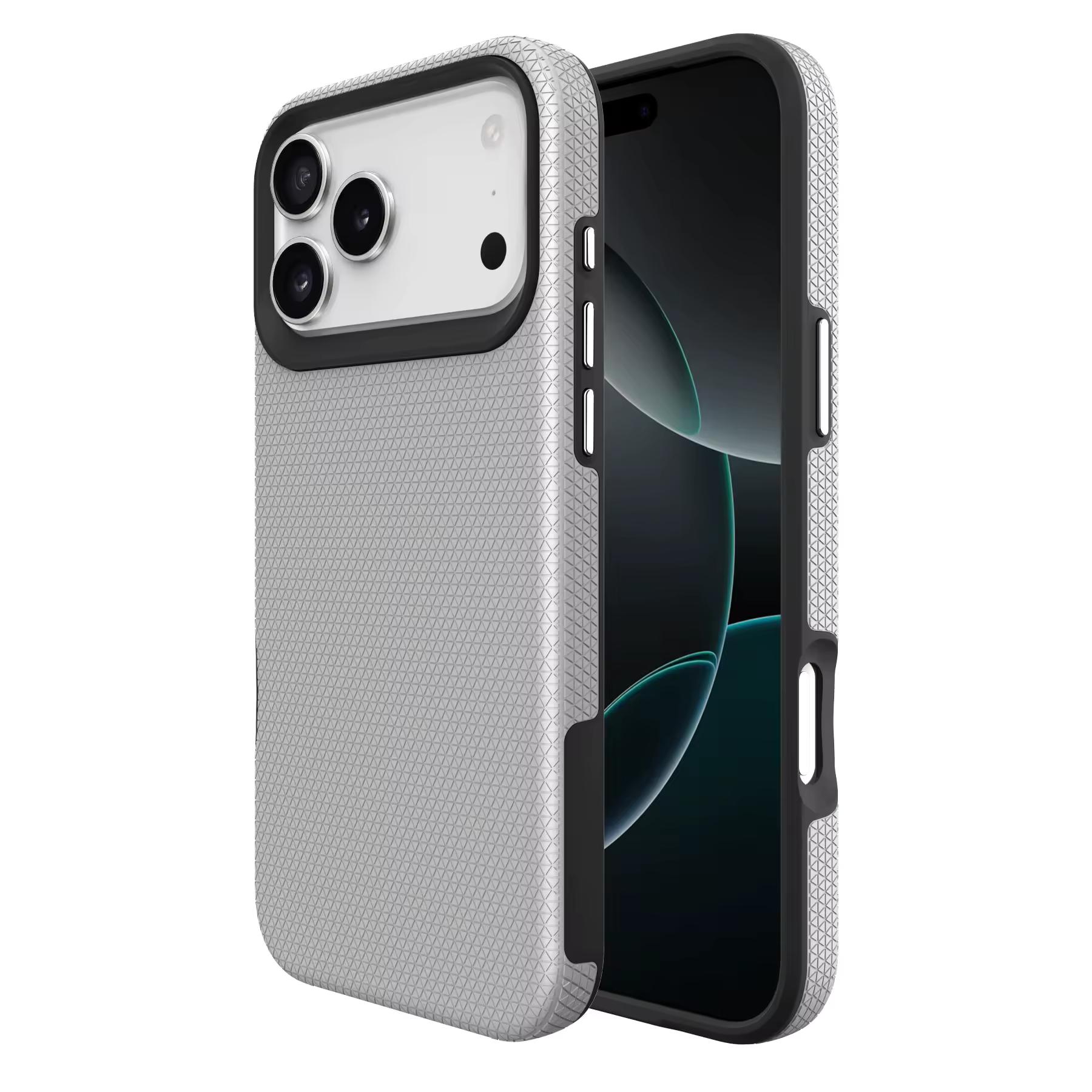 iPhone 17 Pro Max - Dotted Case - Silver