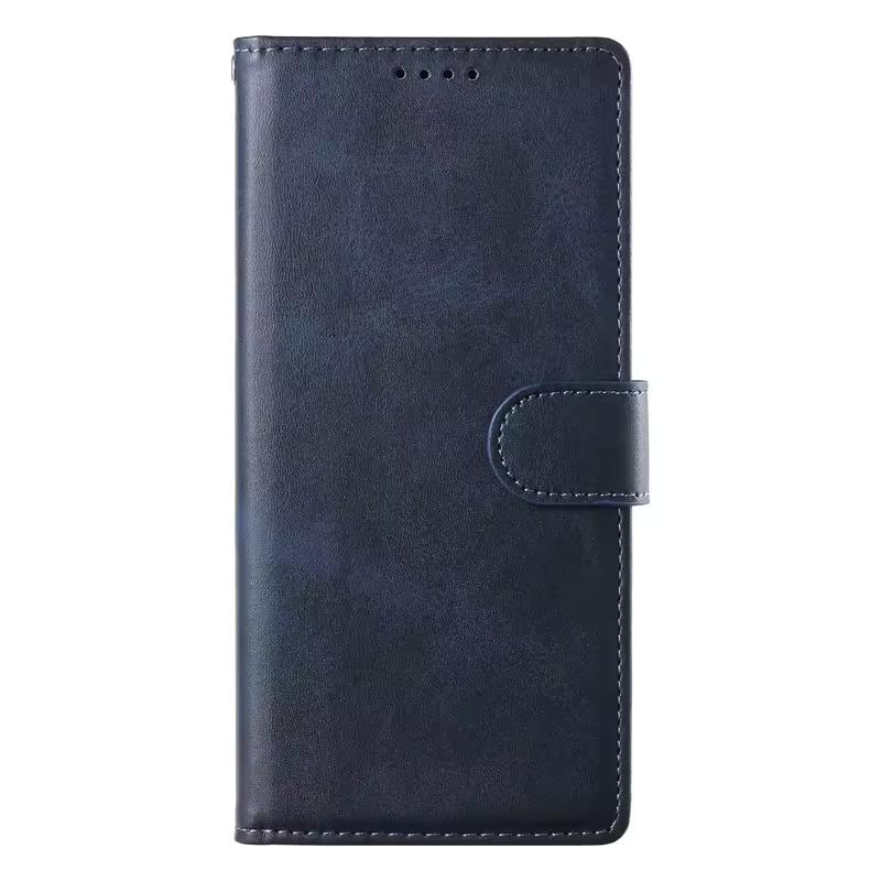 Google Pixel 10A - Classic Leather Wallet - Navy Blue
