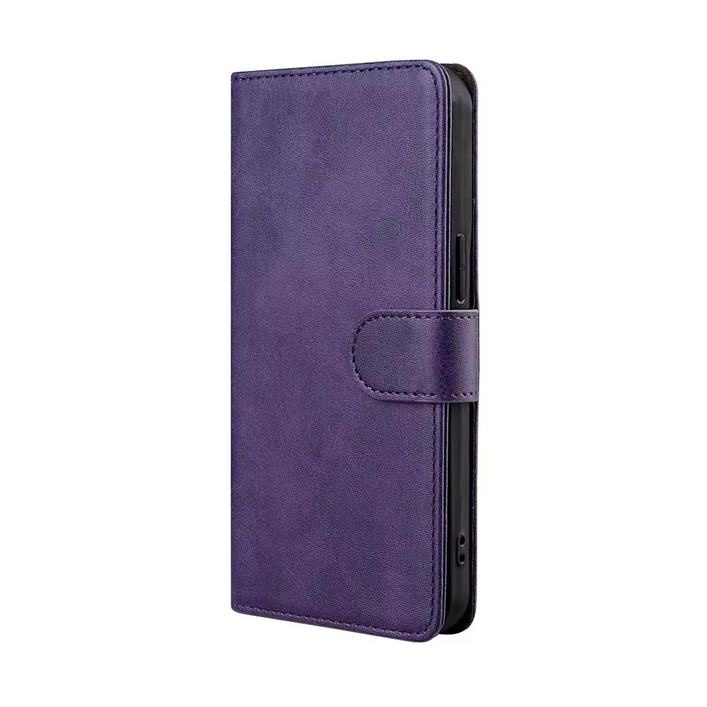 Samsung S23 - Classic Leather Wallet - Purple