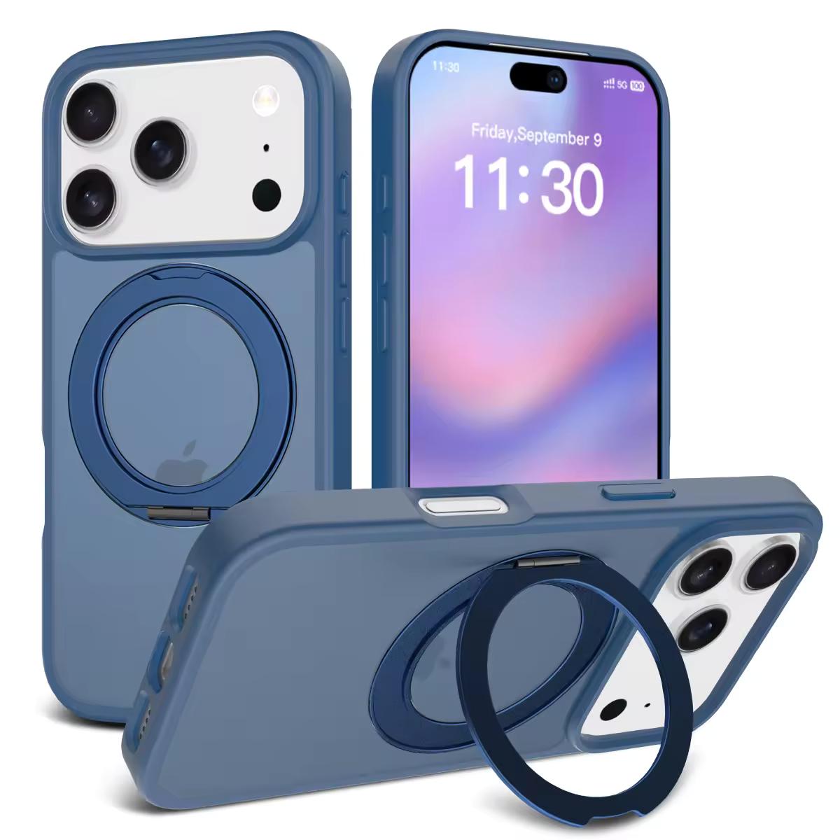 iPhone 17 Pro Max - Frost MagStand - Navy Blue