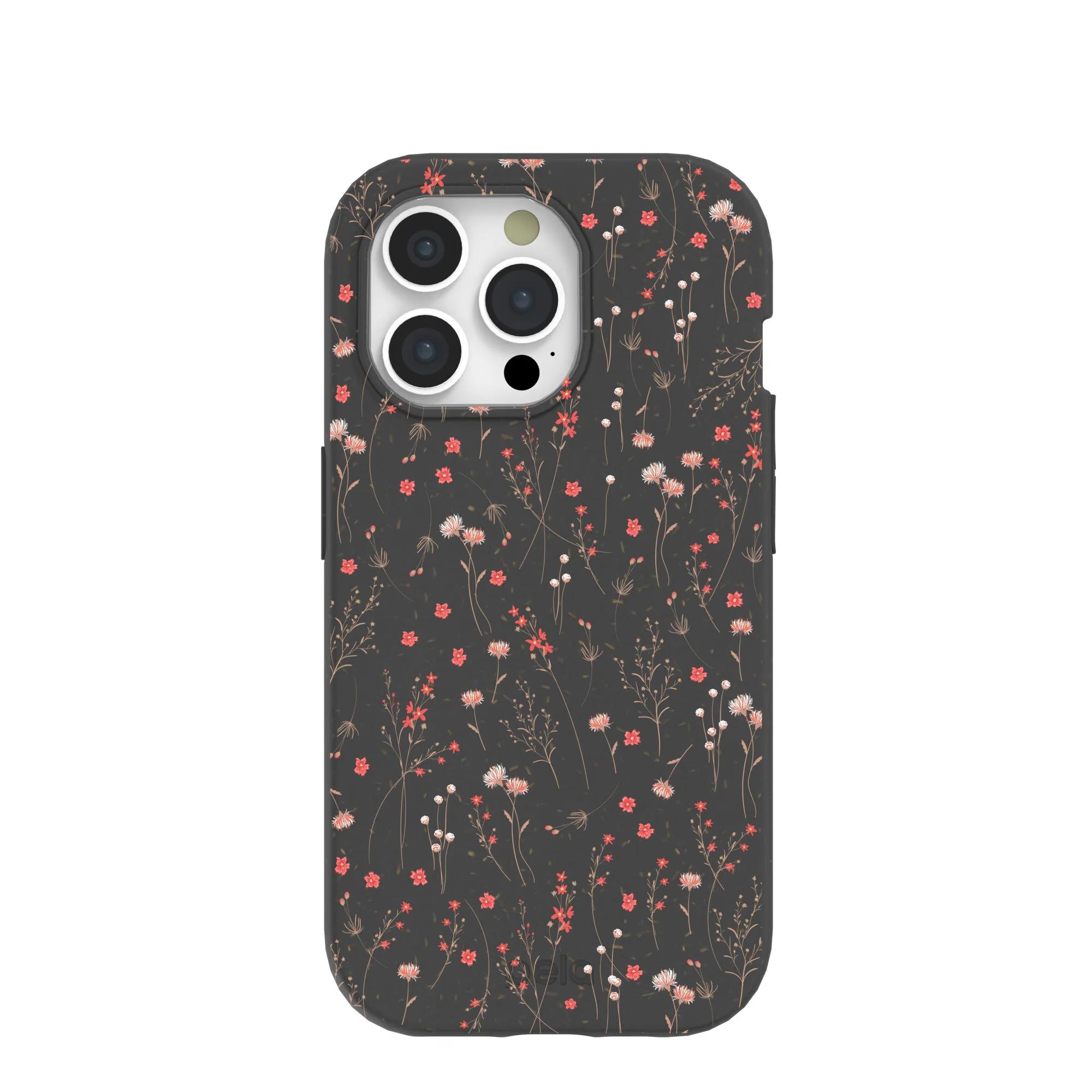 iPhone 15 Pro Max - Back Wallet - Black Garden