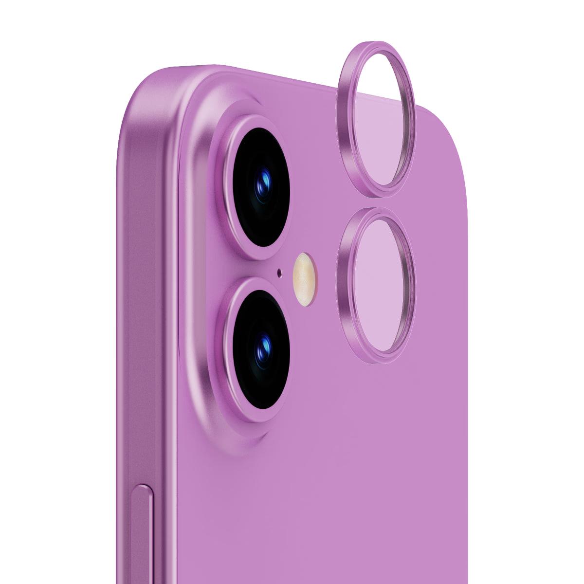 iPhone 16/iPhone 16 Plus - Metal Ring Camera - Pink