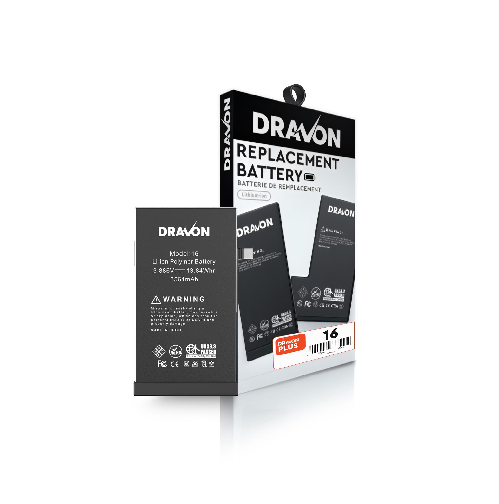 iPhone 16 - Dravon Replacement Battery