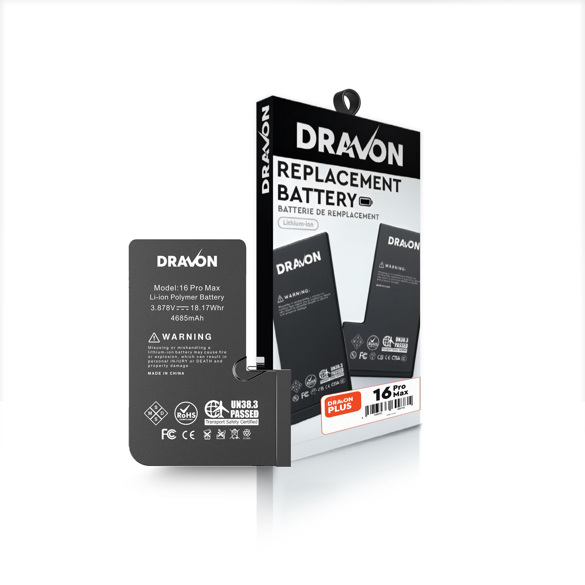 iPhone 16 Pro Max - Dravon Replacement Battery
