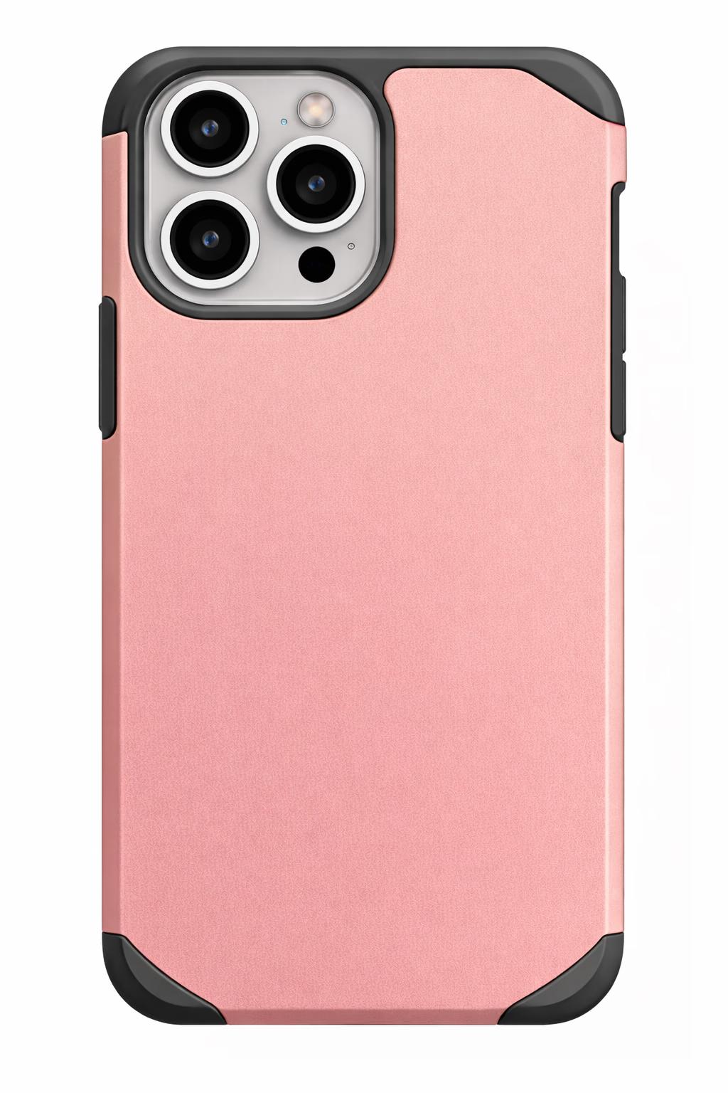 iPhone 15 Pro - Sleek Armor Case - Rose Gold