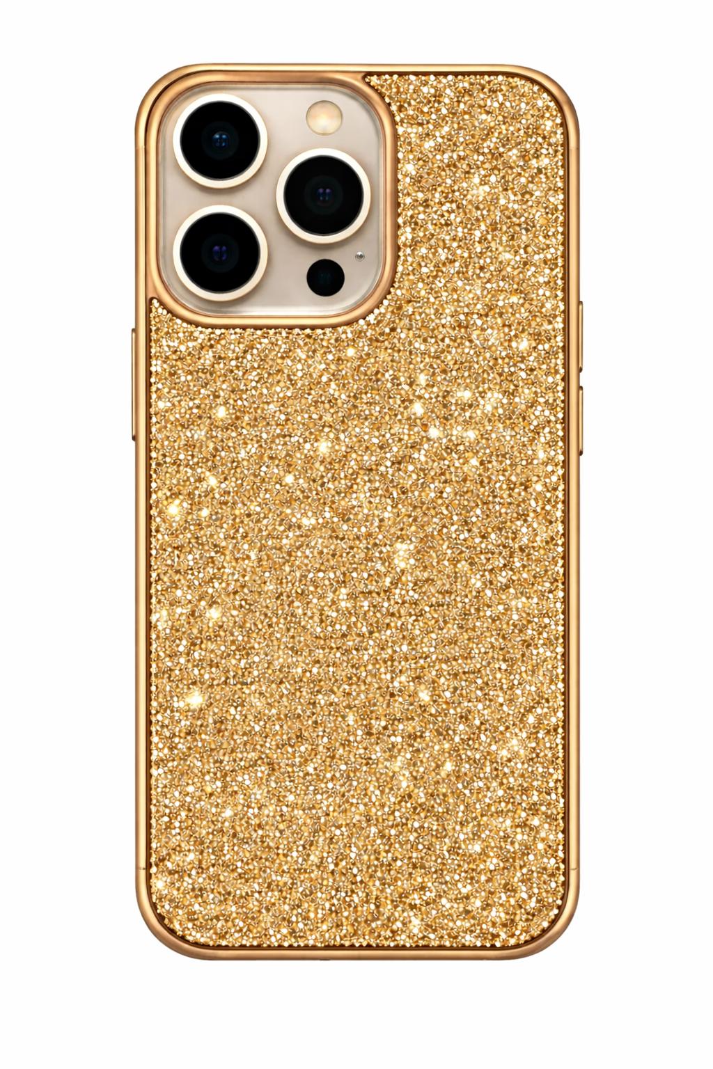 iPhone 15 Pro - Stone Diamond Case - Gold