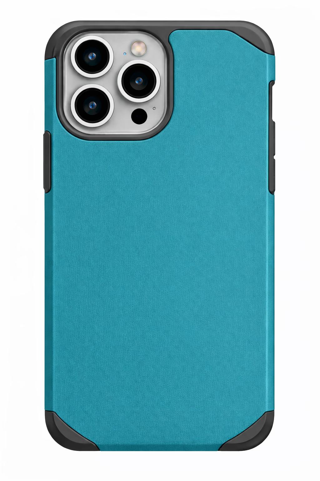 iPhone 15 Pro - Sleek Armor Case - Teal