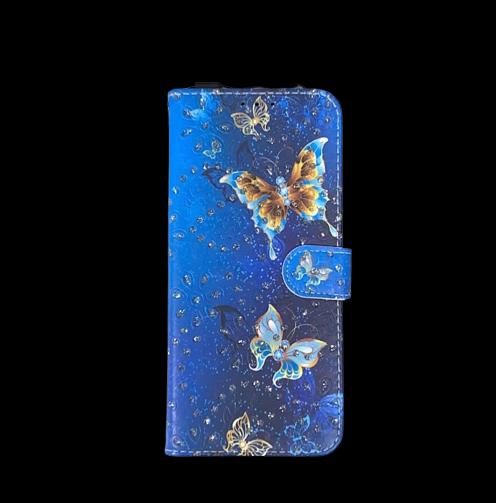 iPhone 15 Pro - Design Wallet - Blue Butterfly