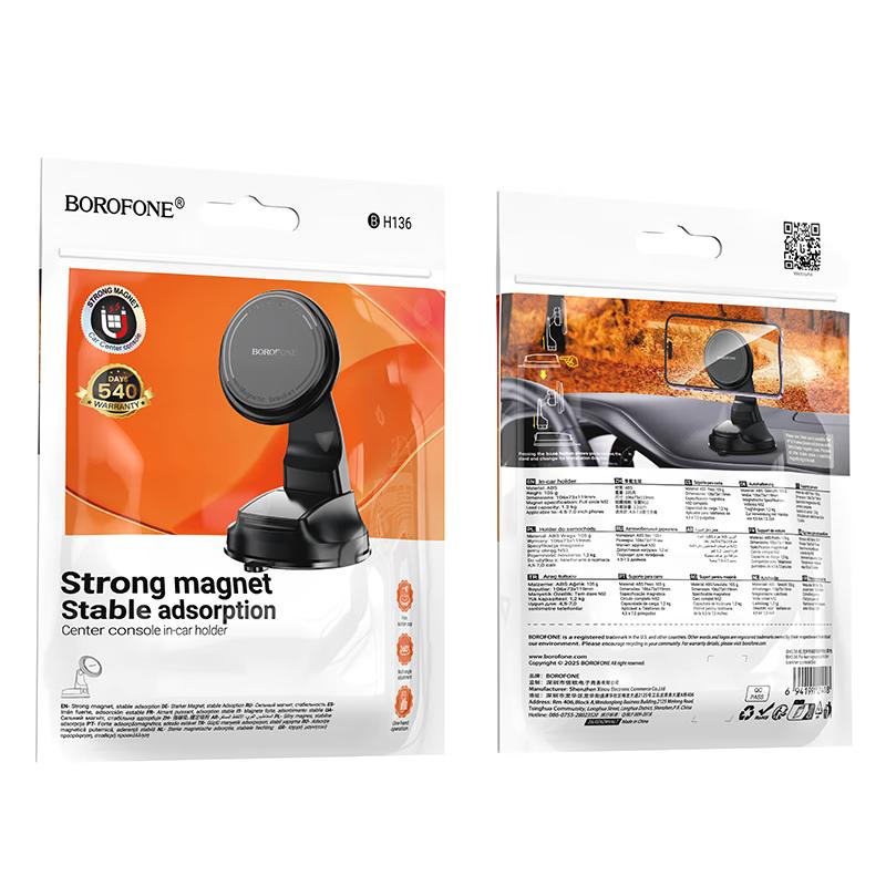 Borophone BH136 - MagSafe Car Mount Short Arm (Dashboard)