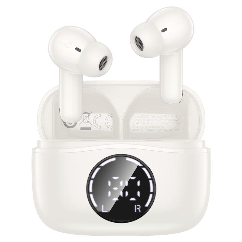 HOCO Wireless Earbuds - EQ22 Singer ANC + ENC Noise Reduction - White