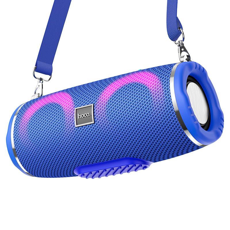 HOCO HC12 - Speaker w/ Mic + Color-LEDs (Water-Resist) - Blue