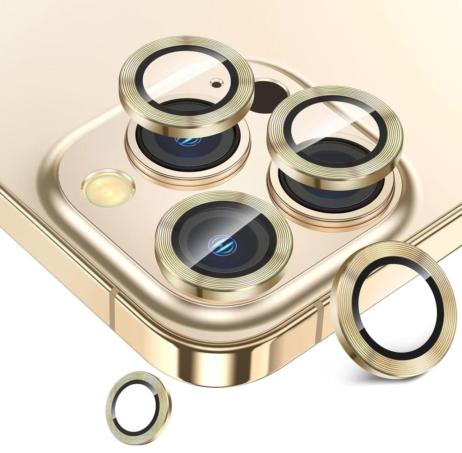 iPhone 15 Pro/iPhone 15 Pro Max - Metal Ring Camera - Gold