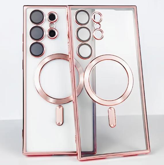 Samsung S25 Ultra - Chrome Magsafe + Lens Protection - Rose Gold