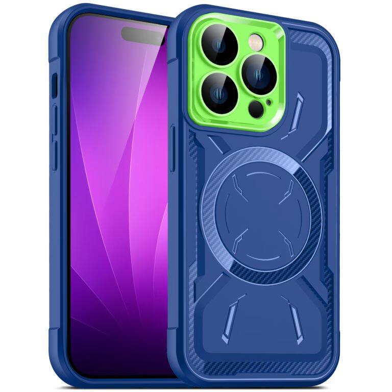 iPhone 15 Pro - Tough Mag (MagSafe) Cover - Navy Blue