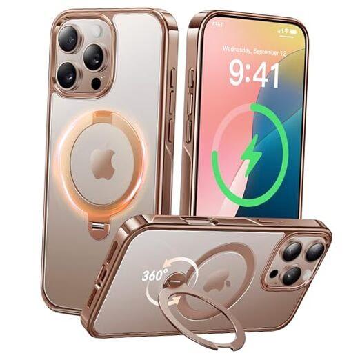 iPhone 15 Pro - Shield MagStand w/ Lens - Gold