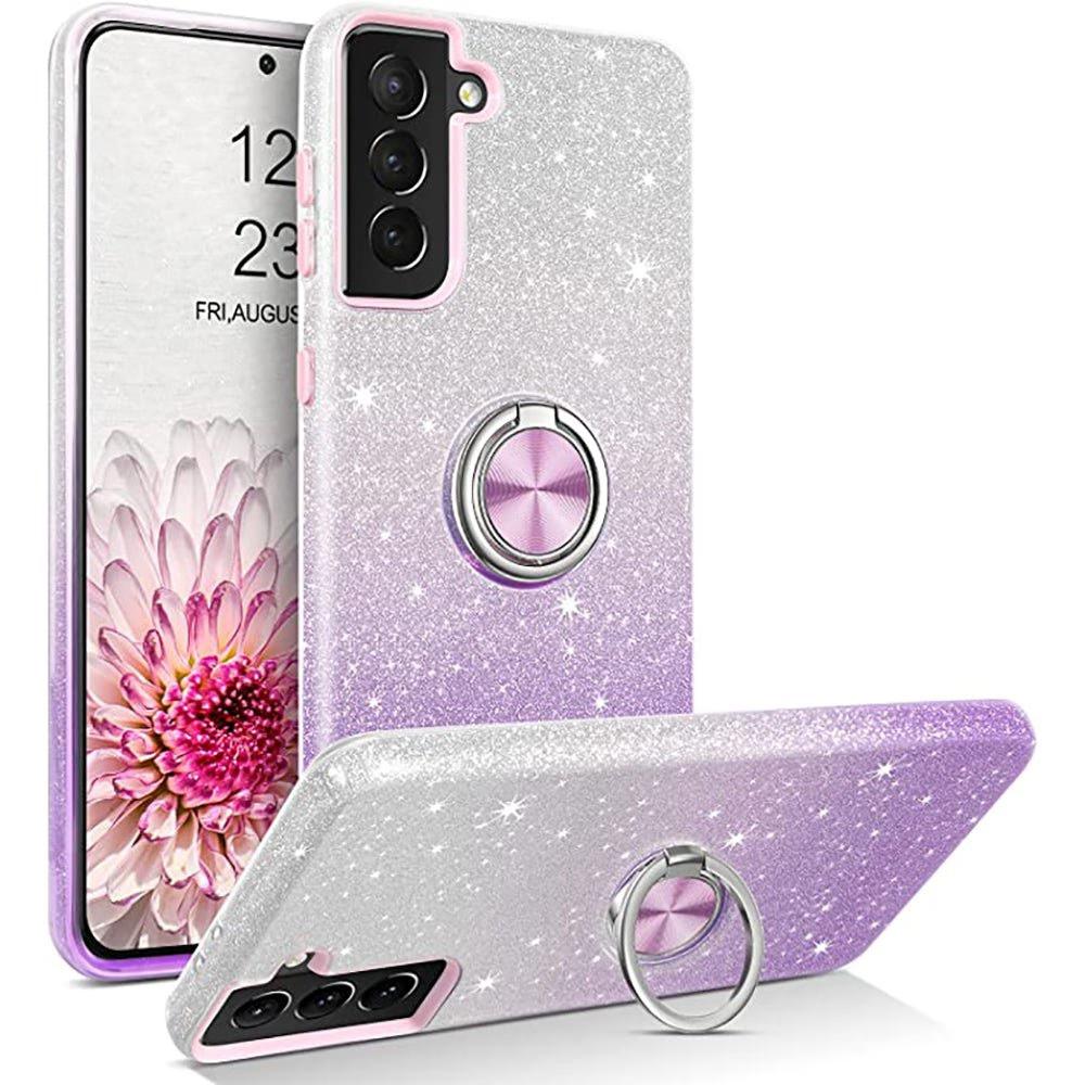 Samsung A06 - Fusion Chrome Ring Case - Purple