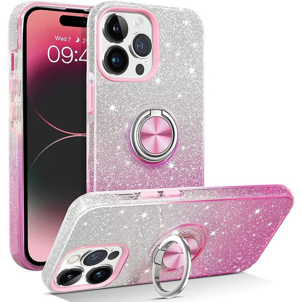 iPhone 7/8/SE/SE2 - Fusion Chrome Ring Case - Pink