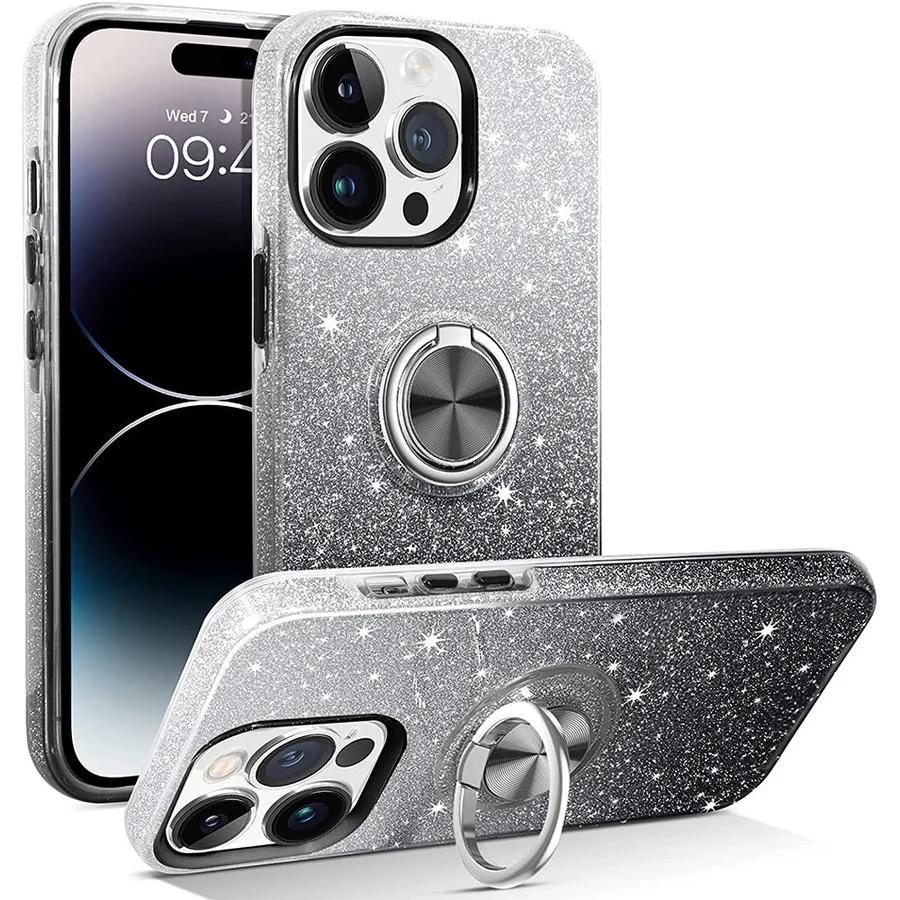 iPhone 7/8/SE/SE2 - Fusion Chrome Ring Case - Black