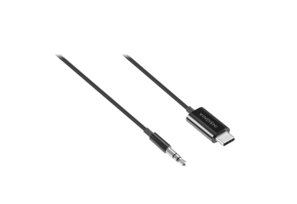 Insignia™ - (3ft)’ USB-C to 3.5 mm Audio Cable - Black - Image 4