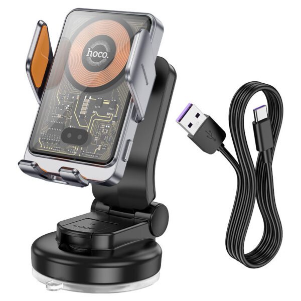 HOCO Car wireless charger “HW8” for dashboard - Image 3
