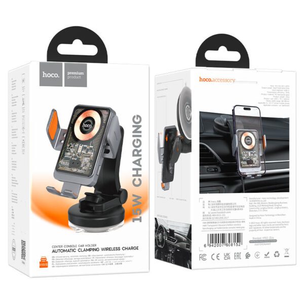 HOCO Car wireless charger “HW8” for dashboard