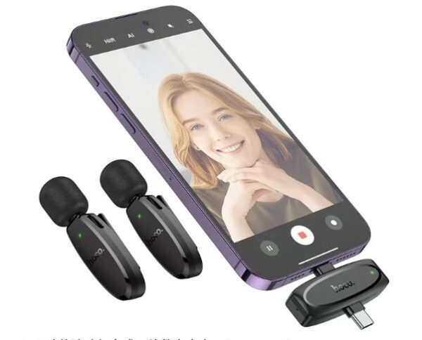 HOCO L15  Dual-MIC Wireless Microphone - Image 3